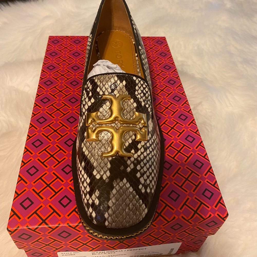Tory Burch Freya Loafer Snake Printed Leather